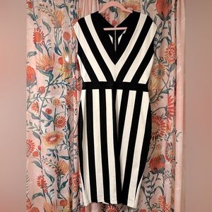 Black and white striped H&M dress